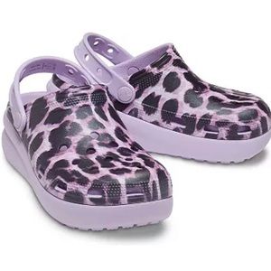 Crocs Animal Cutie Print Girls Shoes Size 5 Purple
